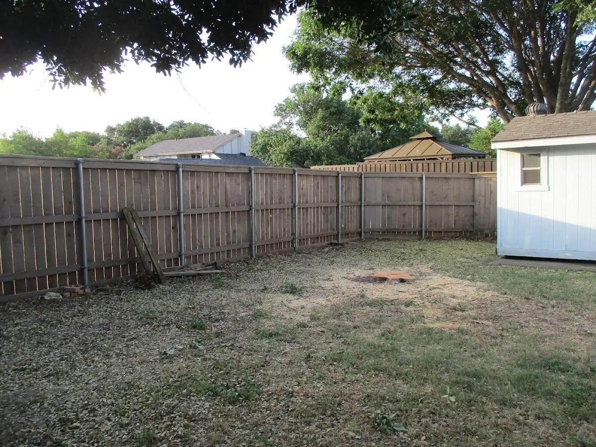 Cleared yard after professional tree removal in Touchet